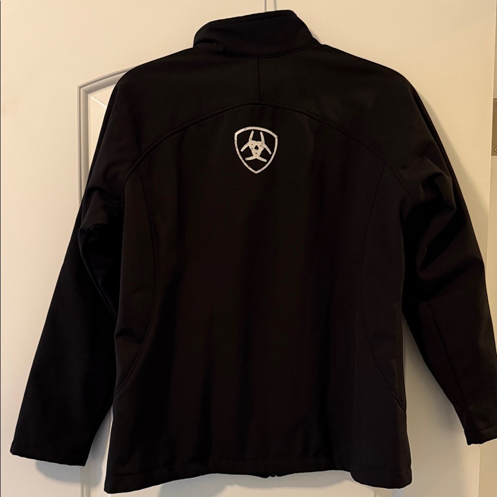 Ariat Black Softshell Jacket with Logo - Picture 7 of 7